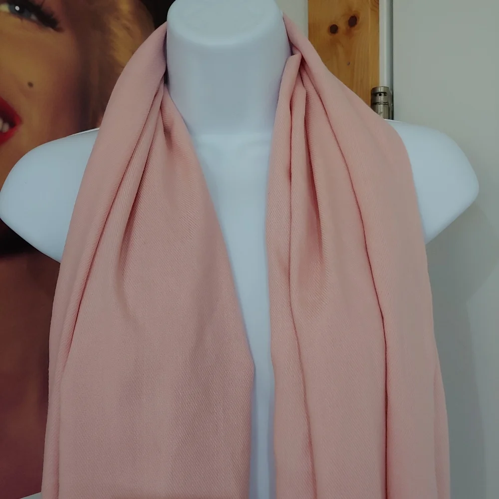 Mia Krafts Handmade Pashminas, Light Pink, Lot Of 2